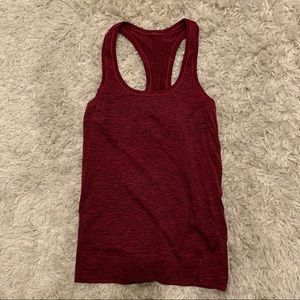 Lululemon maroon swiftly tech tank top